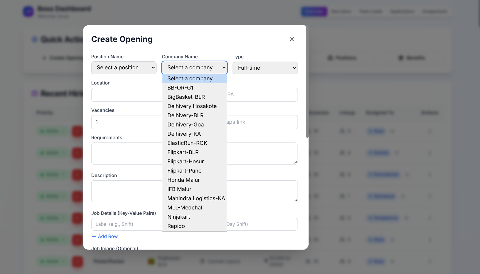 Hiring Dashboard - Image 2